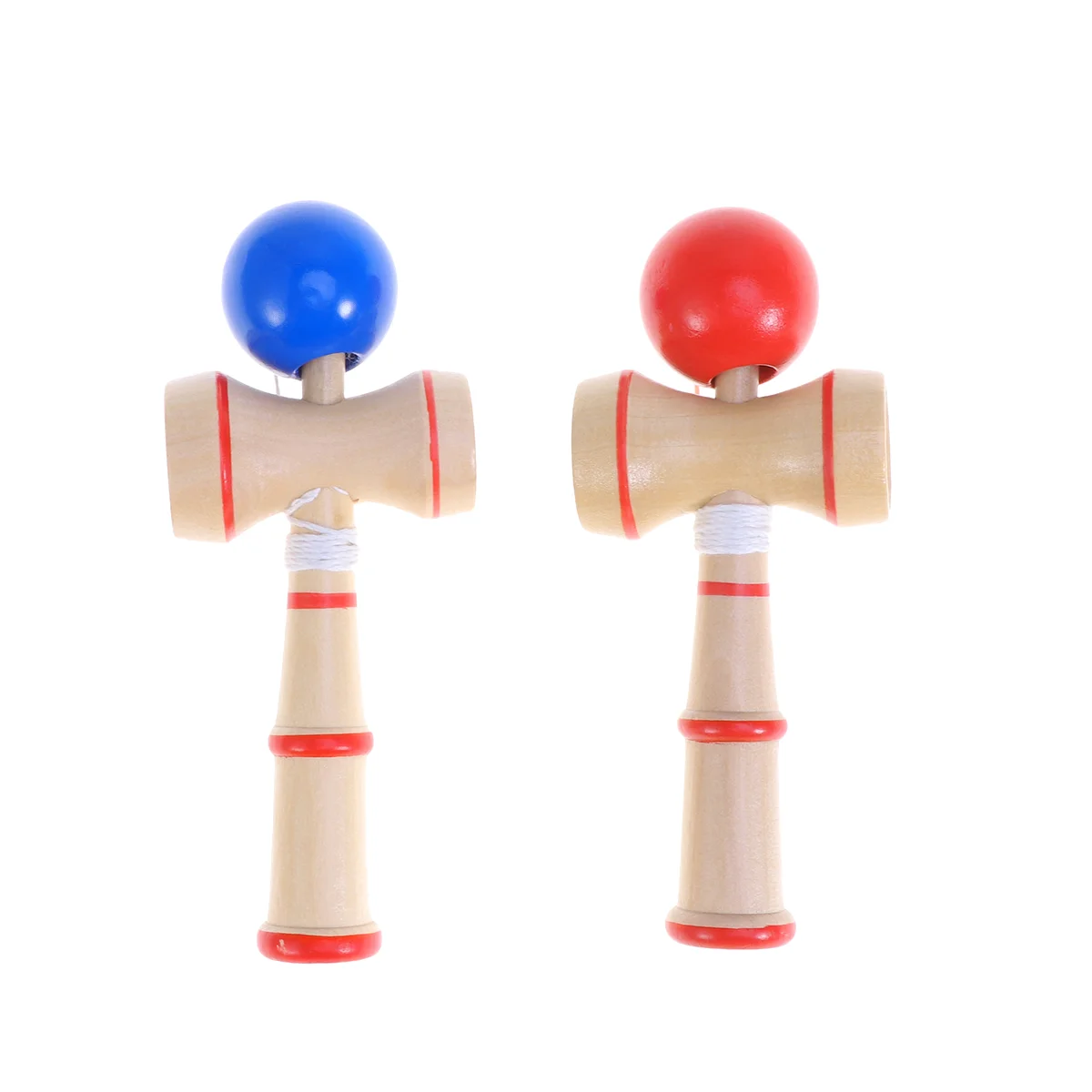

2 Pcs Indoor Playset Christmas Gift Kendama Toys Cup Catch The Ball Eaducational Bamboo Child