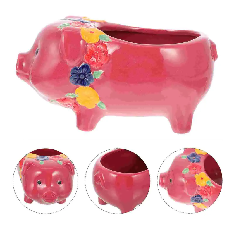 

400 мл кавайное коктейльное стекло Керамика Розовая Свинья Кружка экзотическая Гавайская кружка для бара вечерние Милая свинка смешанный на...