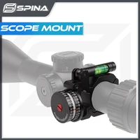 spina optics angle indicator bubble level 25 4mm 30mm scope mount rings for optical rifle scope sight hunting accessories