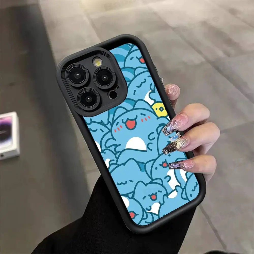 Фото Чехол для телефона B-Bugcat Capoo для iPhone 11, 12, 13, 16, 15, 17, 14 Pro Max, мягкий силиконовый чехол №3