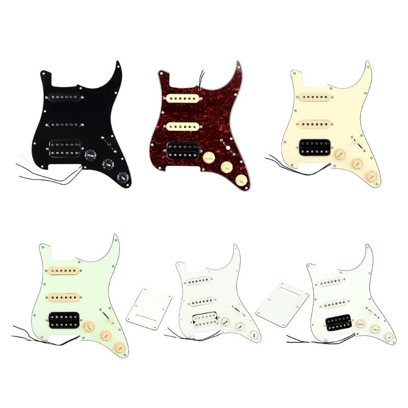 

Electric Guitar Pickguard Single-Coil Pickup Prewired Scratch Plate Replacement