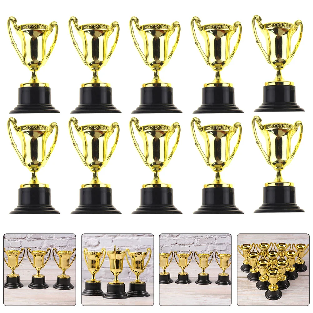 

20Pcs Plastic Kids Rewards Trophies Practical Children's Bonus Toys (Golden)