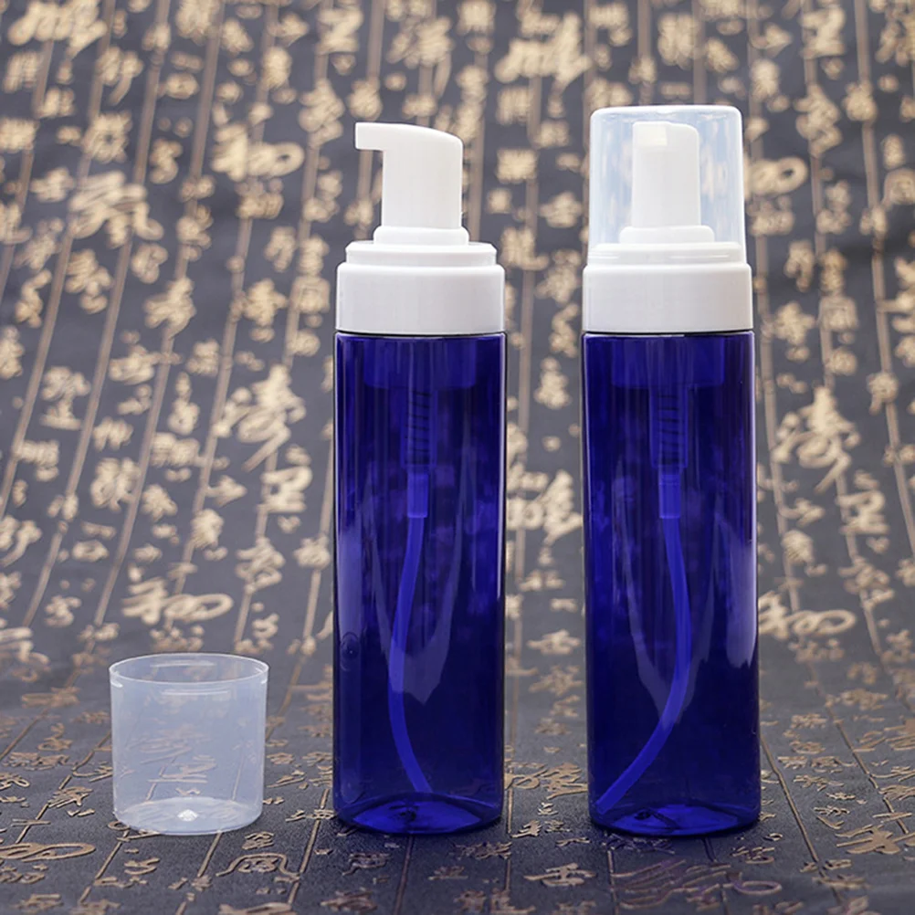 

2pcs Dispenser Bottle Refillable Foaming Pump Empty Bottles for Travel Shampoo 200ml