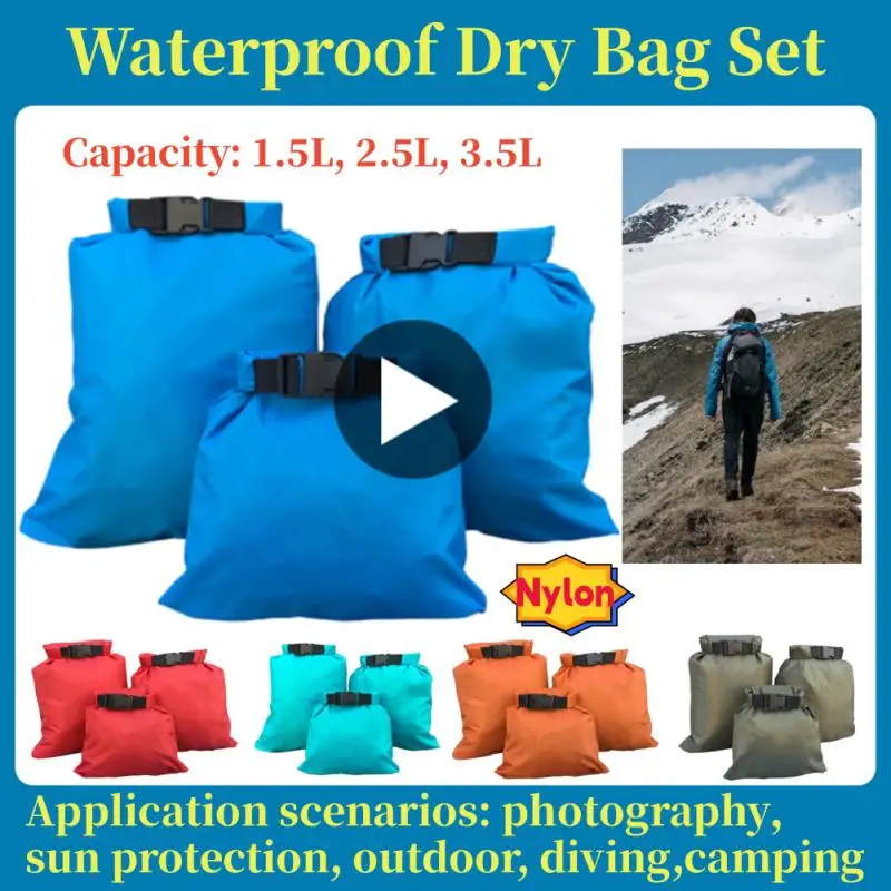 

Waterproof Bag Pack Sack Swimming Rafting Kayaking River Trekking Floating Sailing Canoing Boating Bags