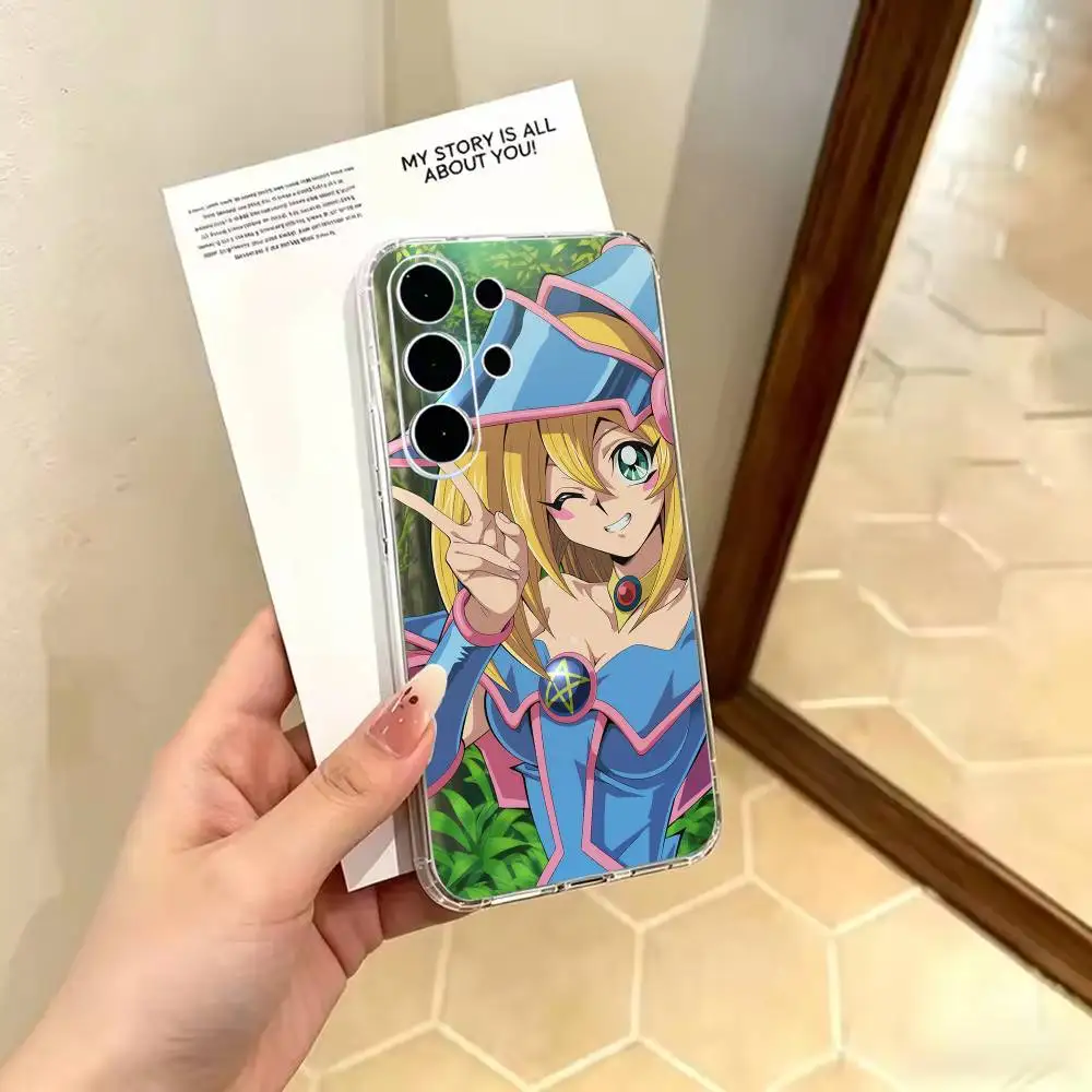 Прозрачный тонкий мягкий чехол M-Dark M-Magician Girl YUGIOH для Samsung S 25,24,23,22,30,21,10,9,Ultra,Plus,Lite,FE,4,5 G (art.: 3920dbc5fbcea) - 3920dbc5fbcea