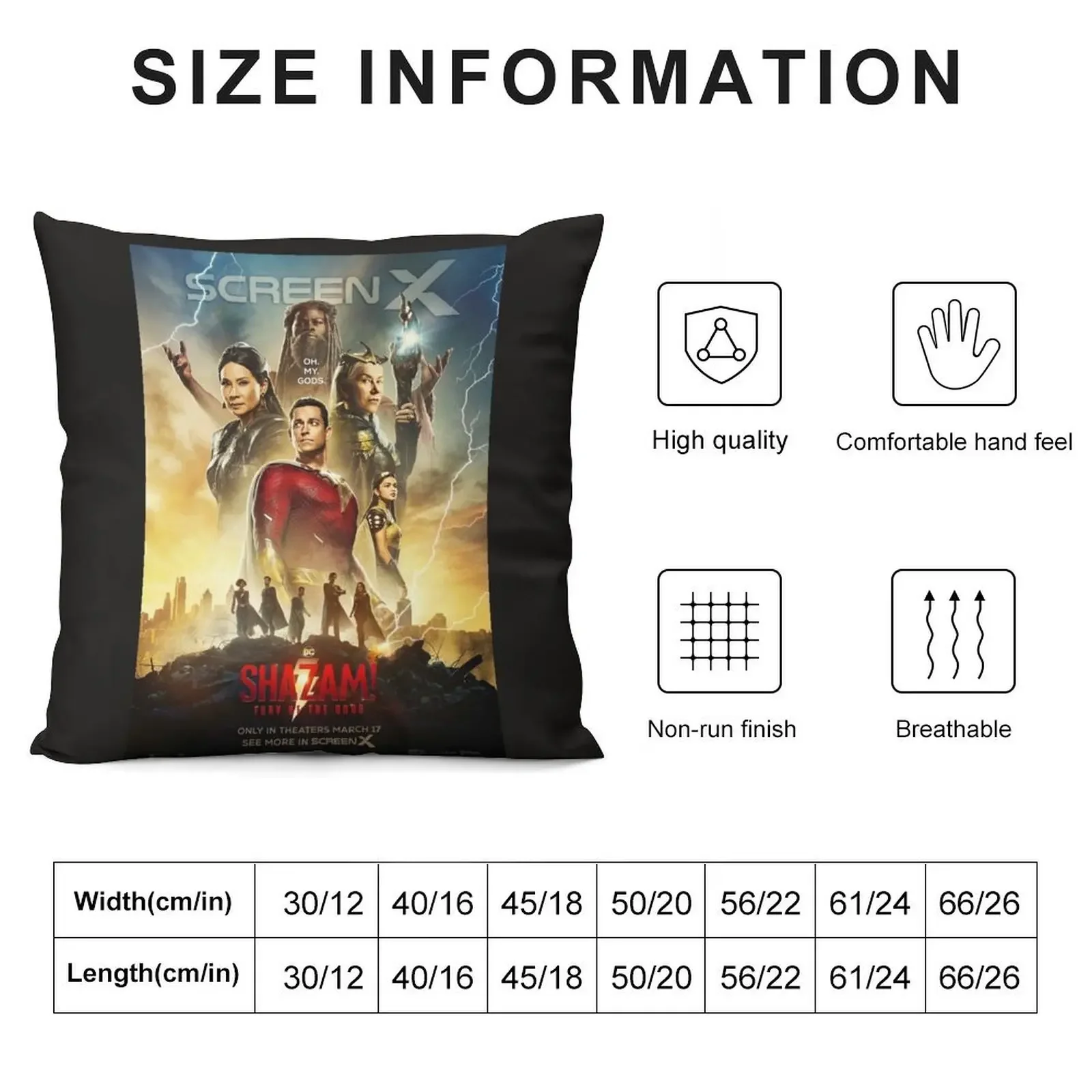 Билли Бэтсон - Шаадмо Фильм Шонар (2023) постер Декоративная подушка Наволочки