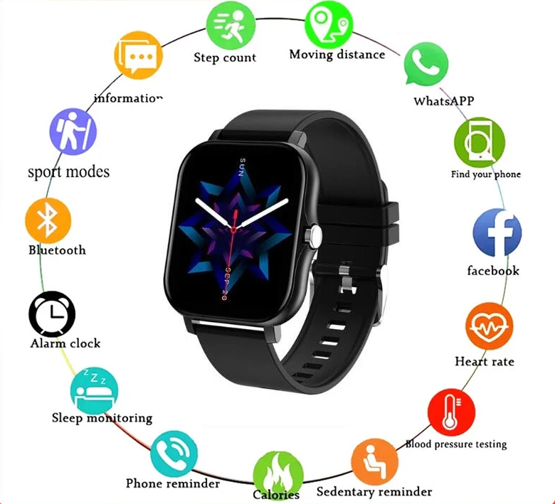 

2022 Y13 Sleep Monitoring Pedometer Bluetooth Call Watch Smart Watch Men's 1.69 Inch Smart Waterproof For Apple Huawei Xiaomi