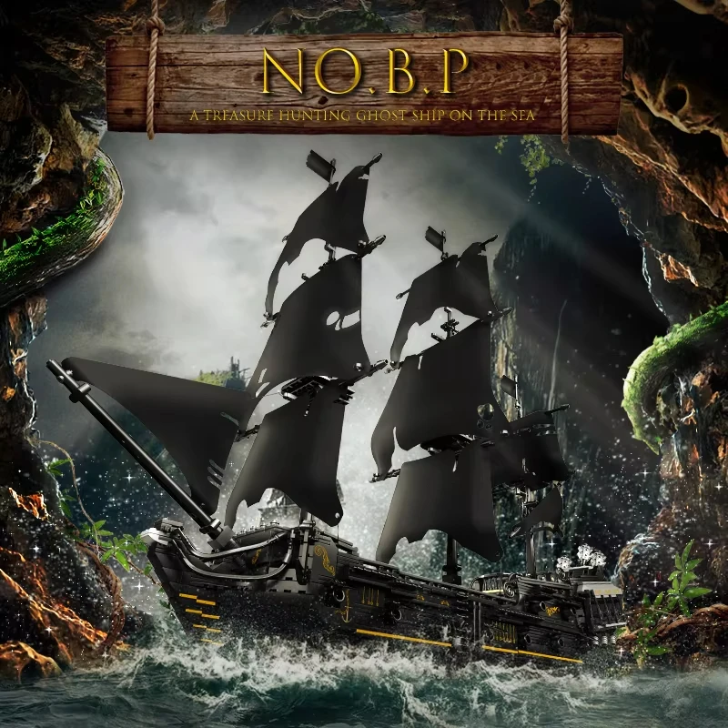 Форма король 13138 13197 пиратский корабль строительные блоки летающий голландец