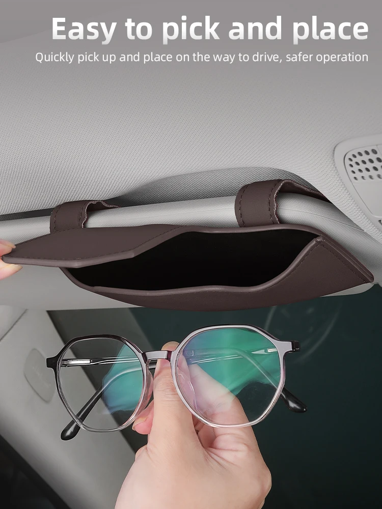 Автомобильный солнцезащитный козырек коробка для очков органайзер