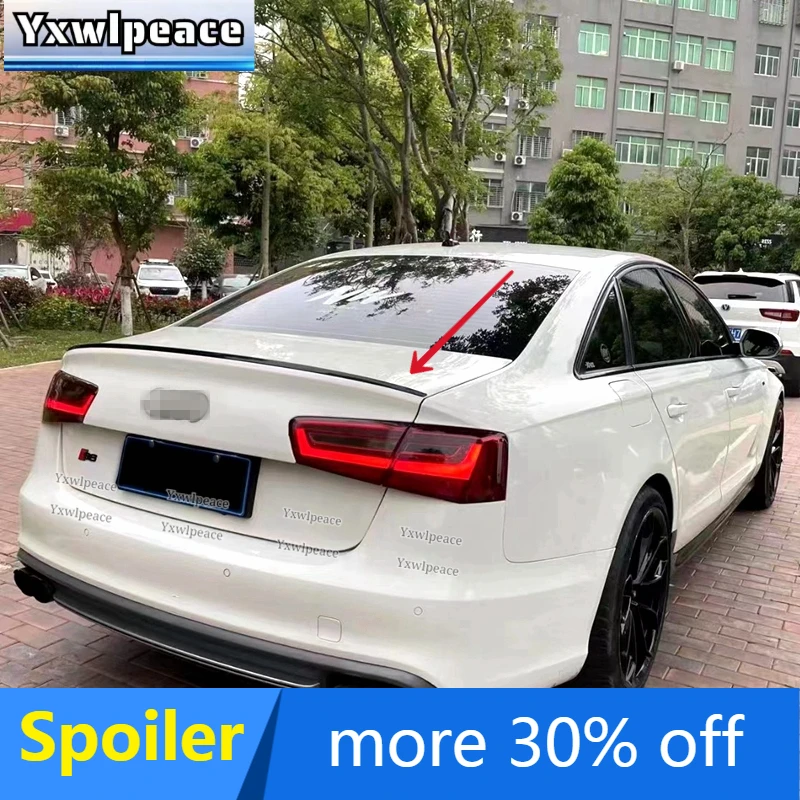 Спойлер для Audi A6 C7 2012 2013 2014 2015 2016 2017 2018 ABS пластик Неокрашенный цвет задний спойлер