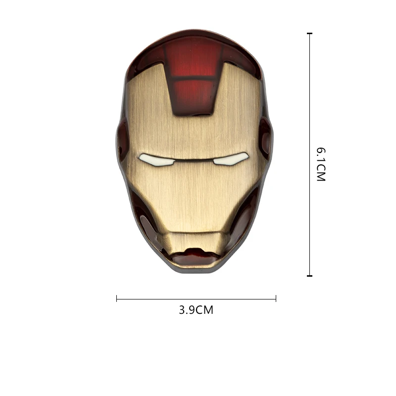 

3D-металлическая эмблема Marvel Iron Man для багажника автомобиля, наклейка-значок на окно для Mercedes Benz, BMW, Jeep, Peugeot, Land Rover, KIA, Audi