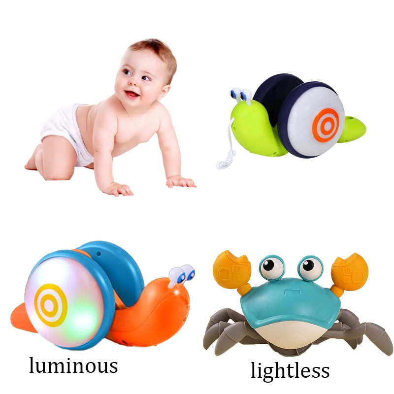 

Детская игрушка для душа, заводная кавайная игрушка-краб с животными, светящаяся цепочка-улитка для плавания, Детская водная Классическая М...