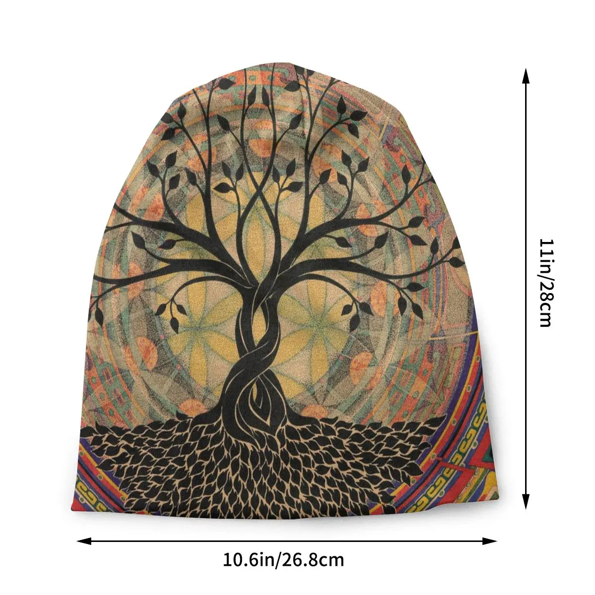 LifeTree облегающие шапки с рисунком дерева жизни yggdrao мягкие высококачественные
