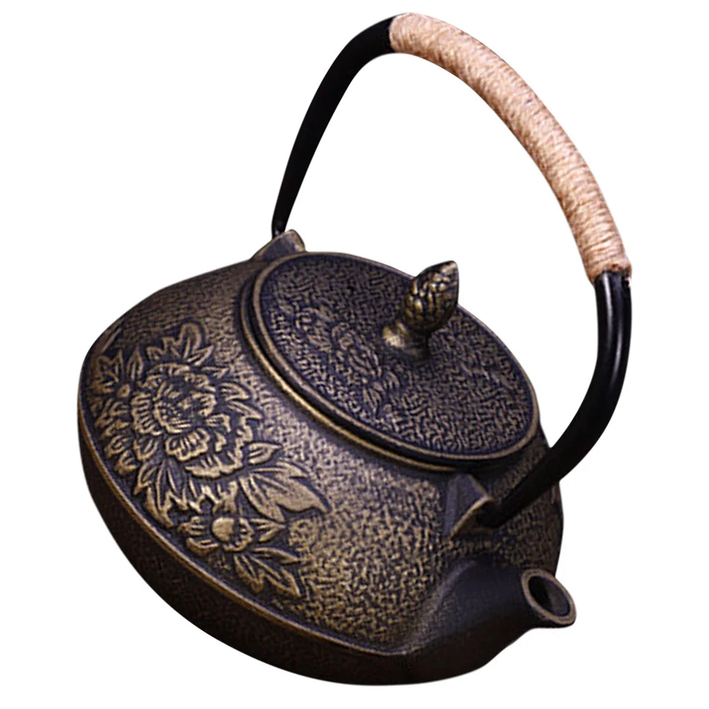 

Teapot Cast Iron Teapot Decorative Tea Pot Tea House Teapot Household Tea Kettle for Restaurant Desktop Family