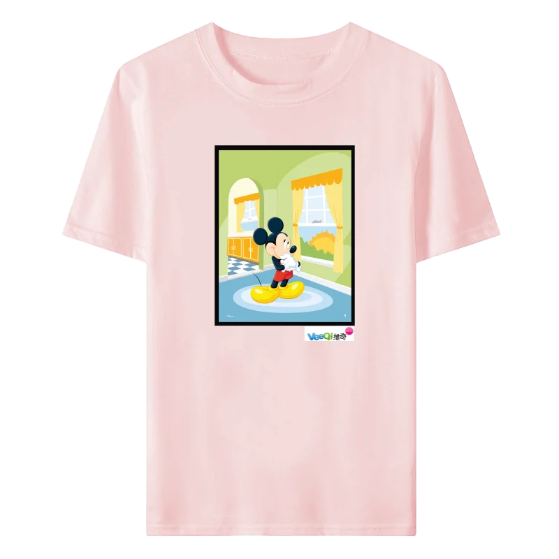 

Disney Summer T-Shirt Mickey Mouse Cartoon Print Street Fashion Loose T-Shirt