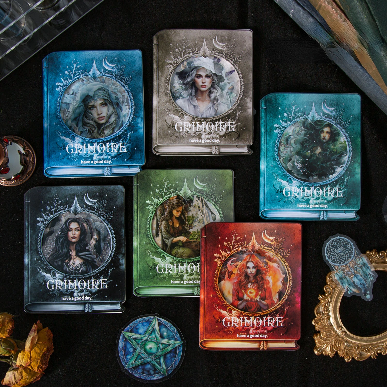 40 листов серия священного гримуара винтажная Волшебная ведьма наклейка для