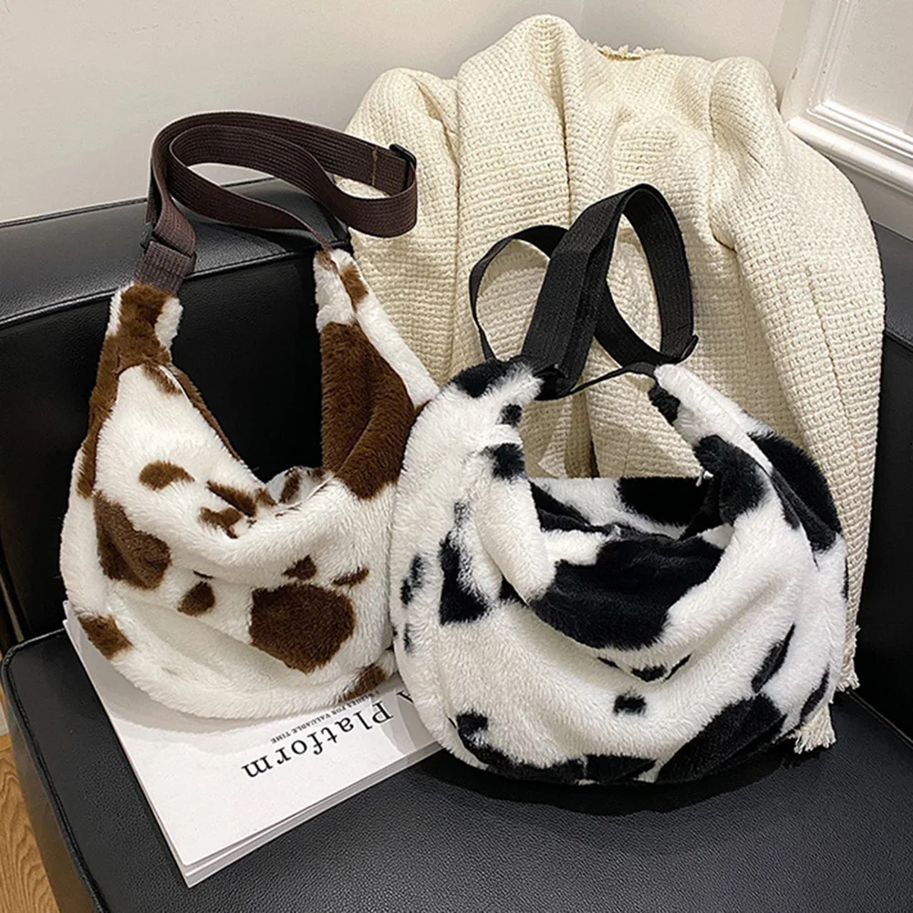 

Cow Pattern Print Women Shoulder Bag Women Large Capacity Female Tote Handbag for Women Travel Top-Handle Bag