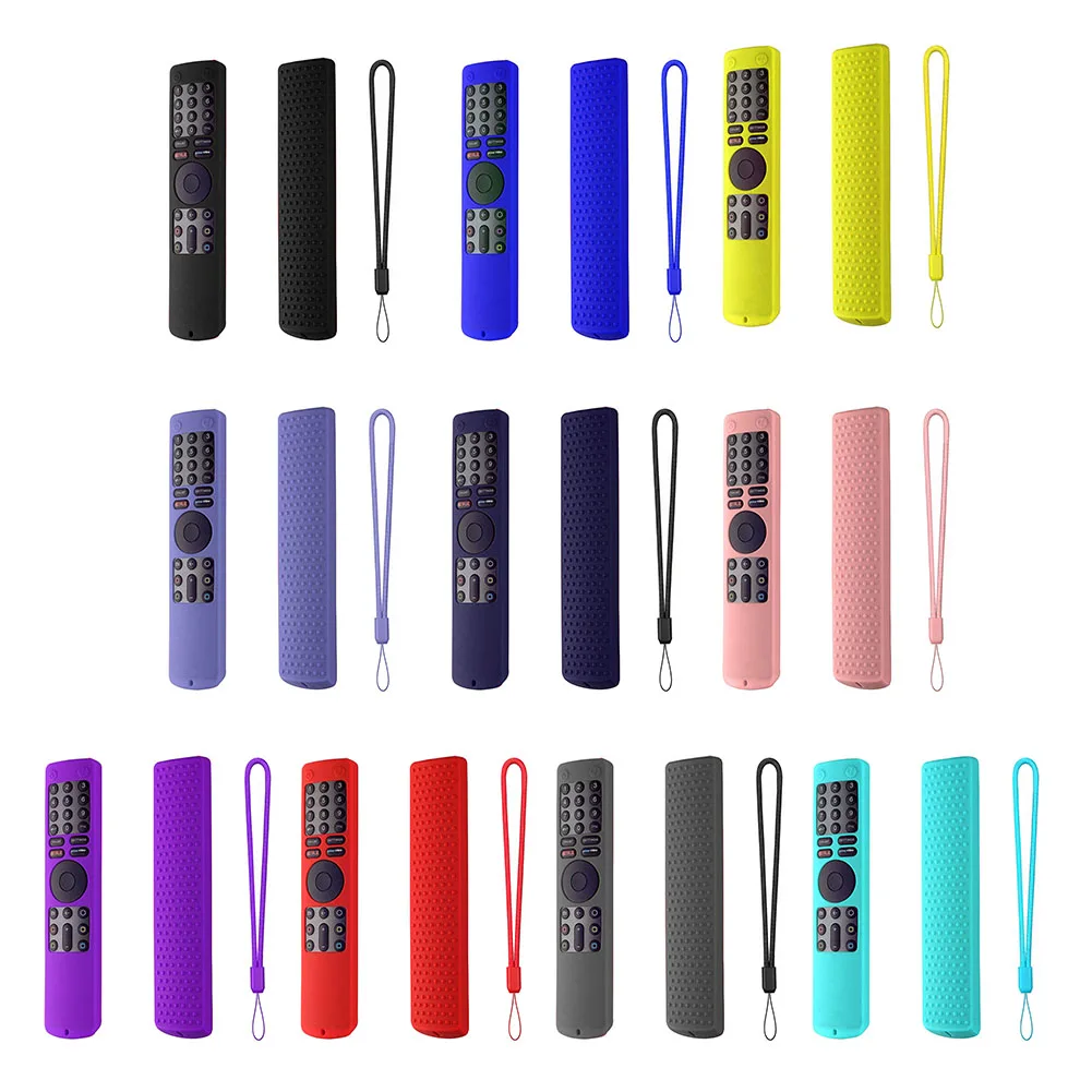 

Silicone Shockproof Protective Cover With Anti-Lost Lanyard For Xiaomi Tv Voice Bluetooth Remote Control for Xiaomi 4S XMRM X10