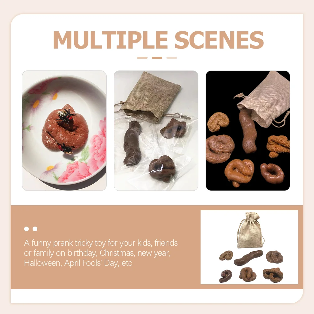 6 шт. детские игрушки на Хэллоуин имитация мягкого табурета хитрая поддельная