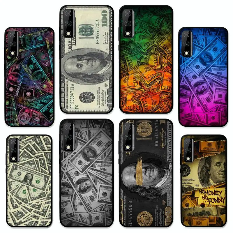 

US dollar Phone Case for Huawei Y 6 9 7 5 8s prime 2019 2018 enjoy 7 plus