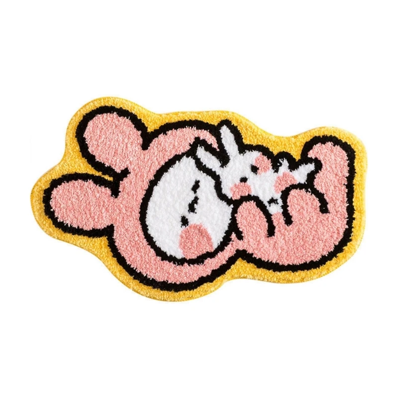 

594C мультяшный напольный коврик, мягкий имитационный кашемировый дверной коврик, износостойкий для ванной, кухни, спальни, входа в туалет, Де...