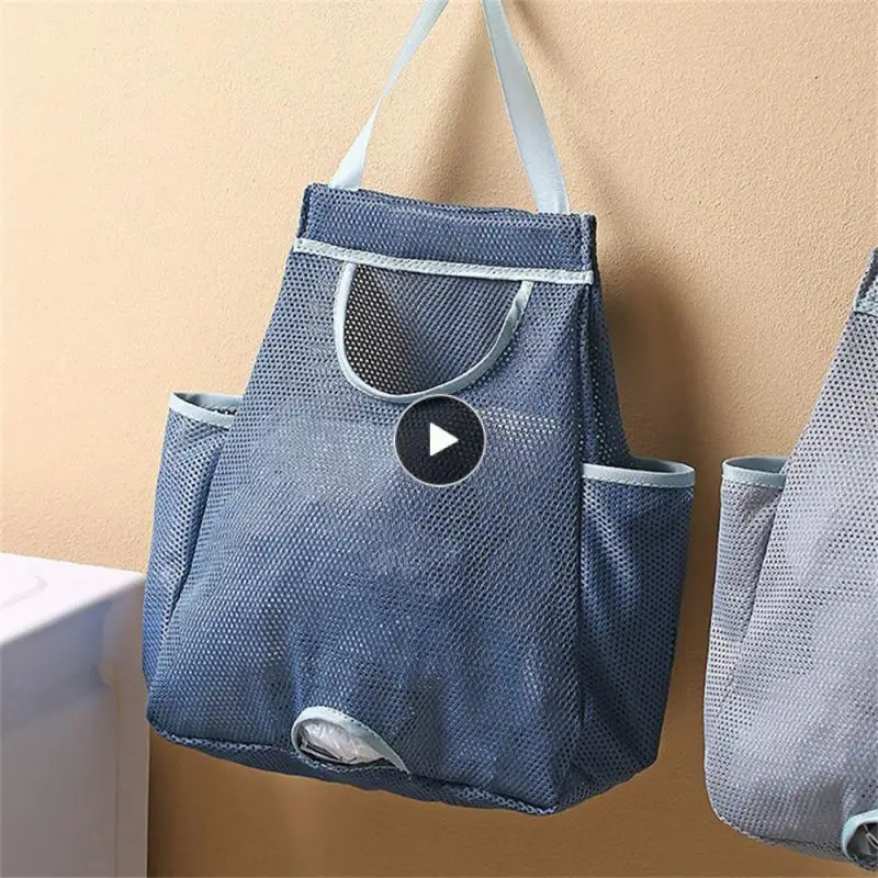 

Wall-mounted Storage Bag U-shaped Opening Reticulated Washable Mesh Storage Bag Storage Utensils Storage Bag For Shopping Bag