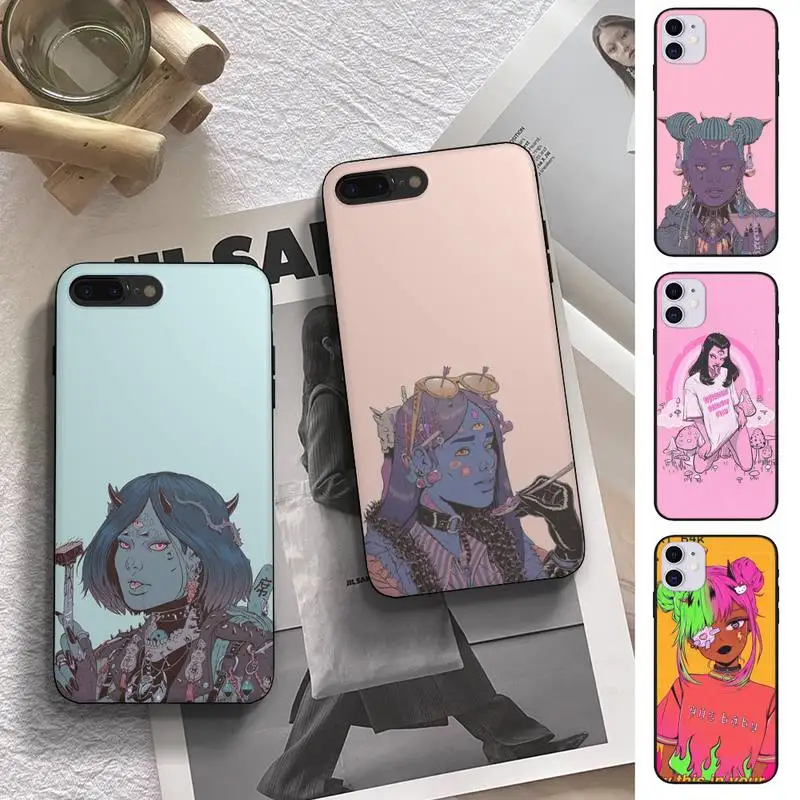 

Angel protects me, devil respects me Phone Case fundas shell cover for Samsung S10 S20 Fe lite S21 S30 ULTRA Plus 5G