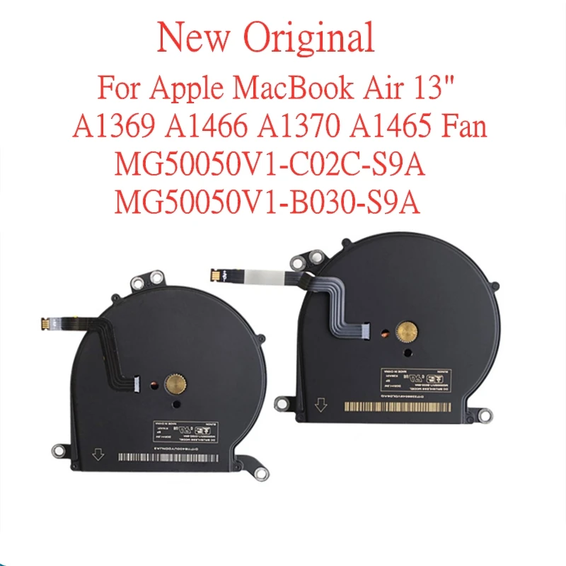 

New Original cpu cooling fan cooler For Apple MacBook Air 13 "A1369 A1466 A1370 A1465 SUNON MG50050V1-C02C-S9A MG50050