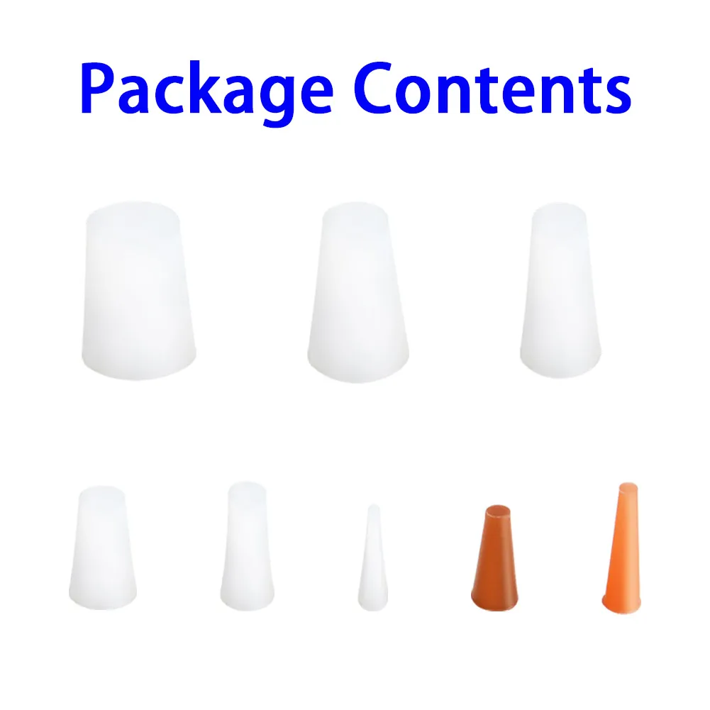 

100x High Temp Masking Plugs Powder Coating Cone Silicone Rubber Plugs Assortment Kit Car Accessories Maintenance Reusable