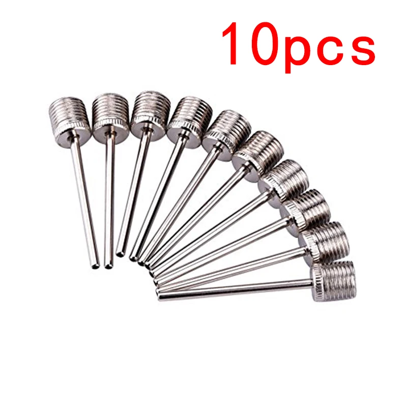 

10pcs Sports Balls Standard Inflating Kit Football Basketball Soccer Ball Inflating Pump Needle Valve Adaptor Air Pin Team Spor