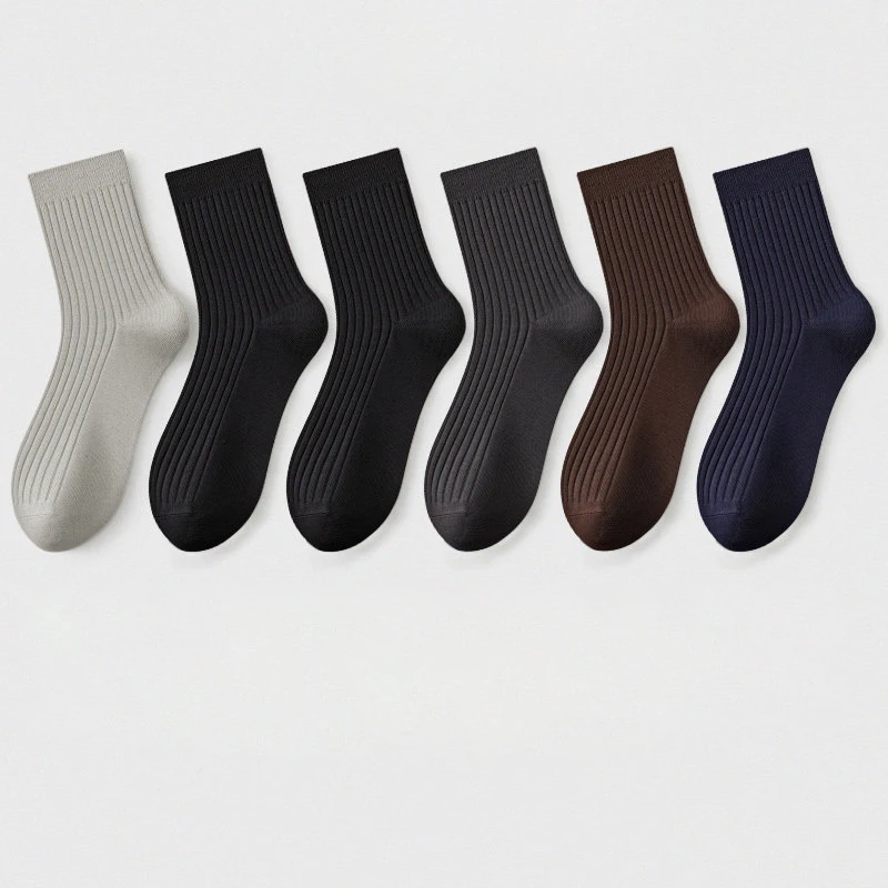 Brand Men's Socks New Style Black Business Men Socks Soft Breathable Autumn Winter for Male Socks Plus Size