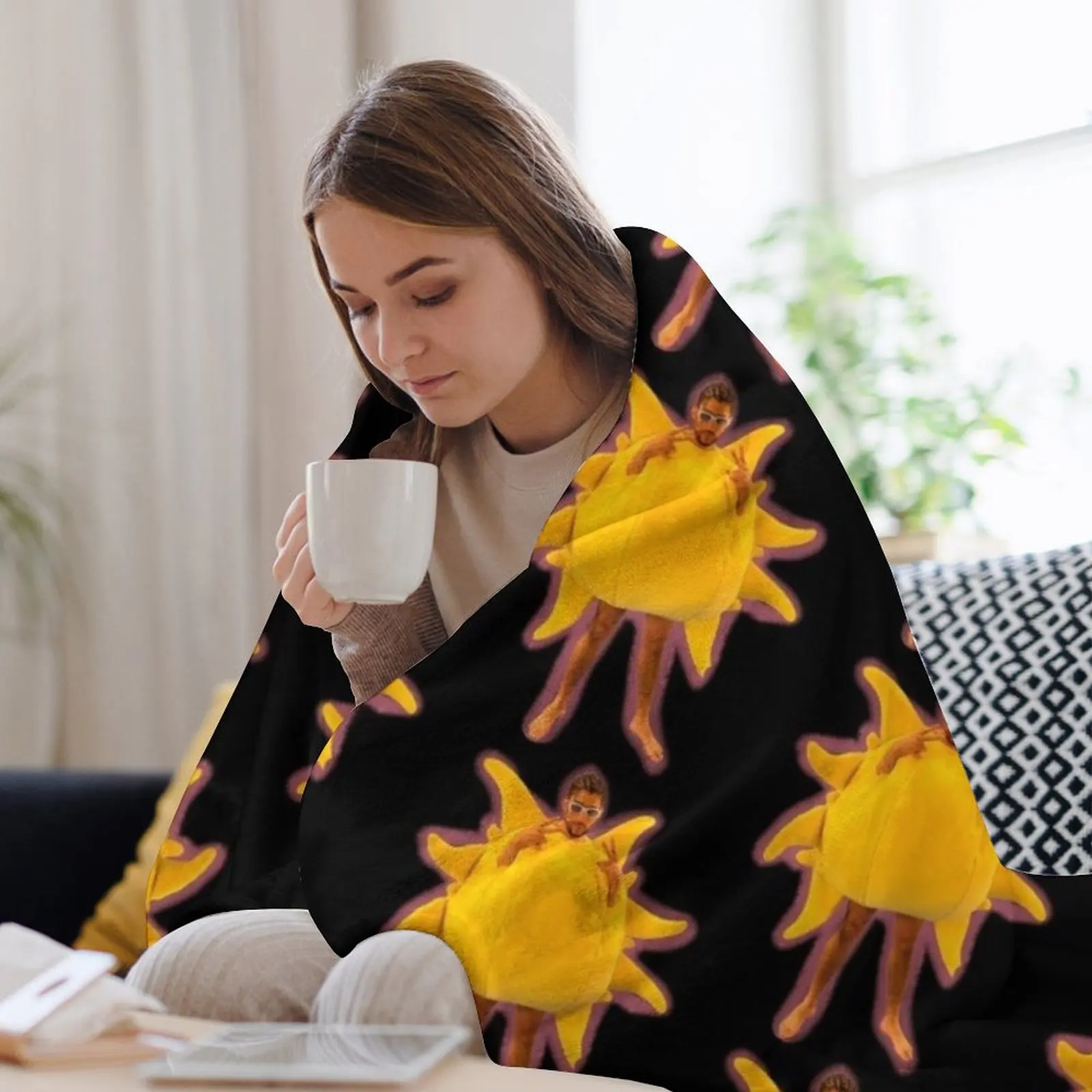 Одеяло Bad Bunny Neverita Video Sol Очень большое одеяло для кровати