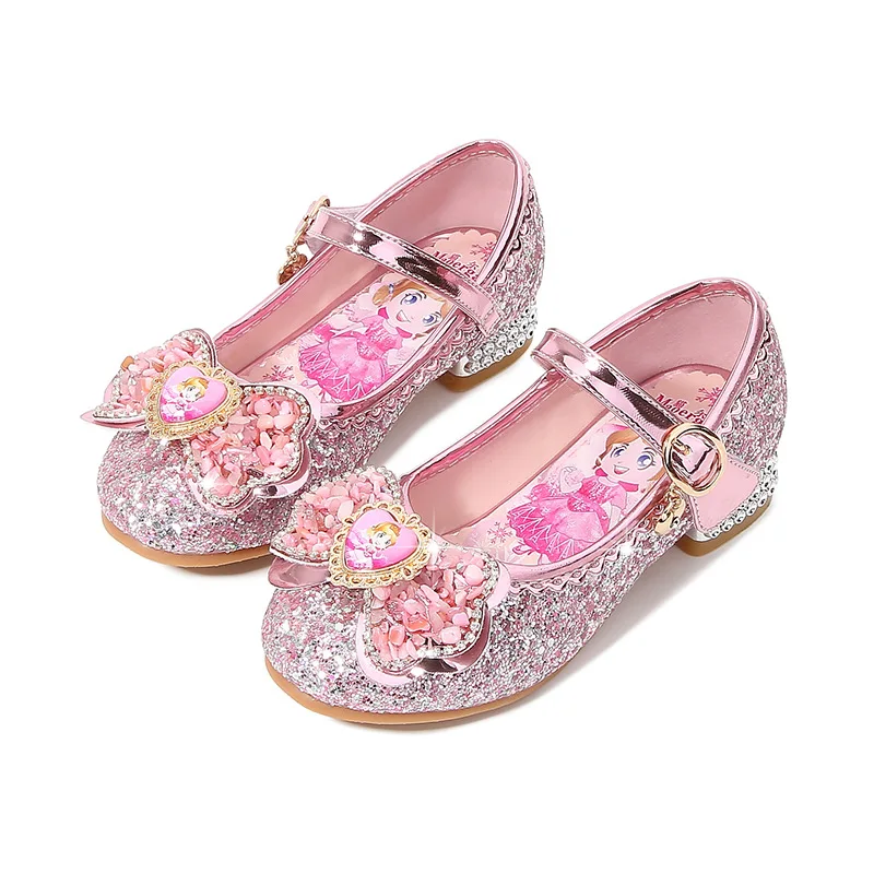 New Summer Children's Princess Shoes Girls Rhinestones Shining Party Wedding Children Shoes Cute Casual Flats Baby Shoes enlarge