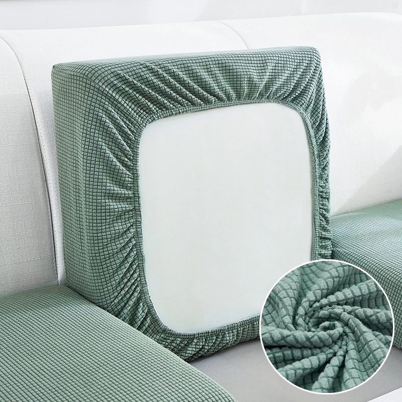 

Seat Cushion Cover Jacquard Soft Warm Stretch fabric Sofa Covers for living Room Elastic Washable Anti-dirty Furniture Protector