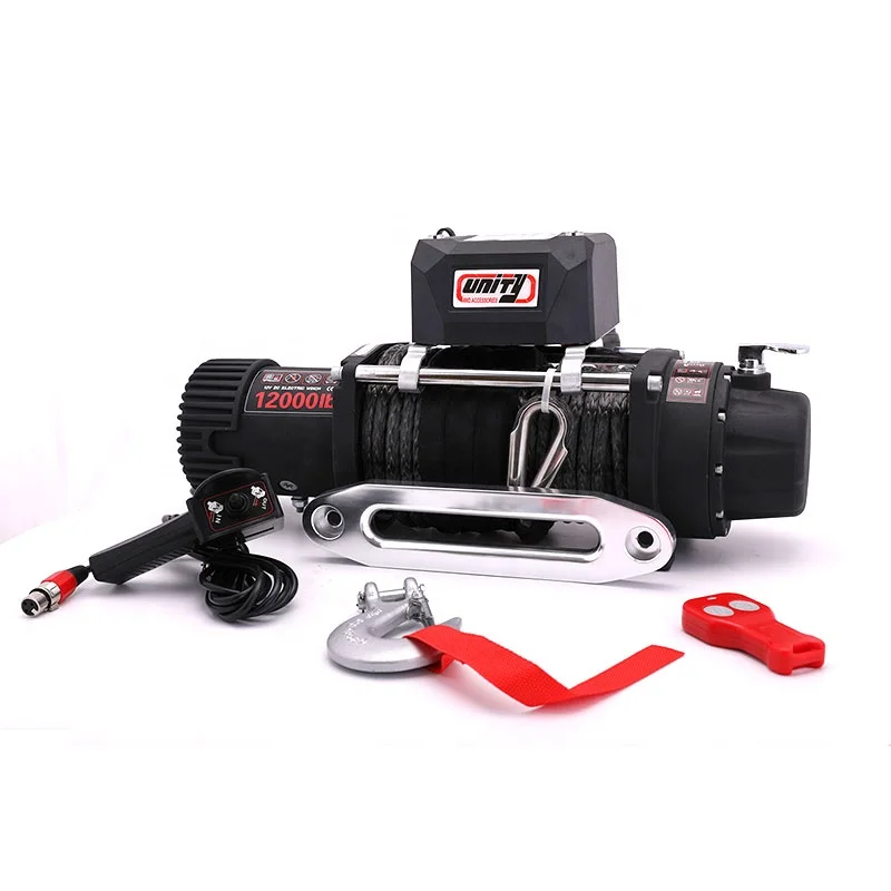 

4x4 Off-road 12000 lb 12v Car Electric Winch with Synthetic Rope