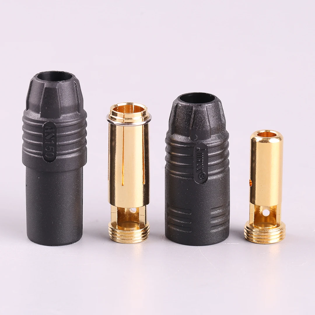 Позолоченная вилка-банан Amass AS150 7 мм штекер/гнездо для аккумулятора высокого