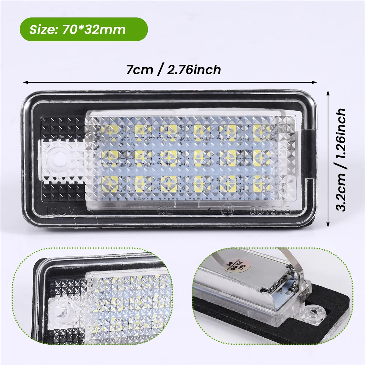 Автомобильный фонарь с номерным знаком для Audi A3 S3 8P A4 B6 B7 A5 A6 4F Q7 A8 S8 C6