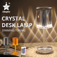 led crystal projection desk lamp bedroom bedside rgb atmosphere lamp usb night light romantic gift bar restaurant decoration