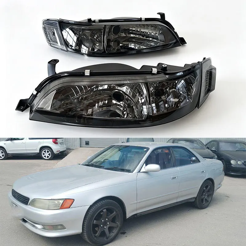 Фото 1 пара автомобильных фар для Toyota MARK GX90 JZX90 1992-96, фары для автомобиля 8111022640 8115022640 №2