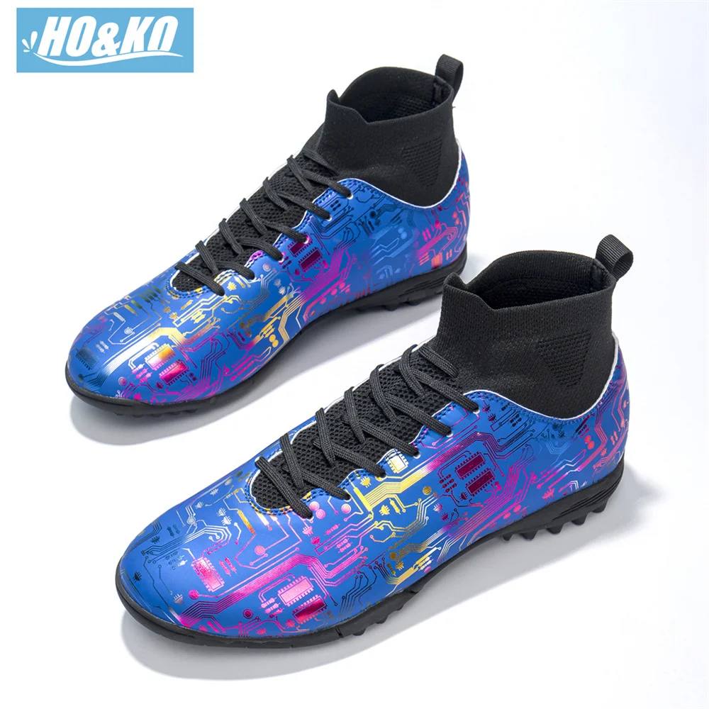 

Men High Ankle Anti-Slip Breathable Football Shoes Indoor Outdoor Training Unisex Soccer Boots Quality Durable Soccer Sneakers