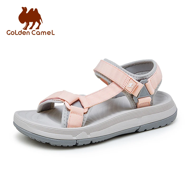 GOLDEN CAMEL Women's Summer Sandals Outdoor Flat Shoes Open Toe Walking Casual Ladies Beach Sandals Shoes for Women Lightweight