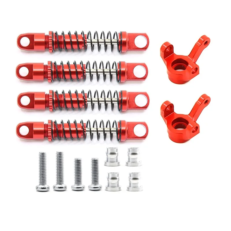 

for XIAOMI Suzuki JIMNY 1/16 RC Crawler Car Parts Metal Shock Absorber with Steering Cup Upgrade Accessories,Red