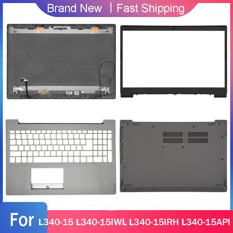 

Новый нижний корпус для Lenovo L340-15 L340-15IWL L340-15IRH L340-15API, задняя крышка для ноутбука LCD, задняя панель, Упор для рук, верхняя задняя крышка, Черная