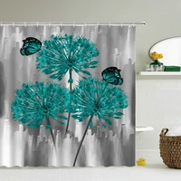 3d bathroom curtains flower birds shower curtains waterproof fabric home decoration washable bath curtain screen cortina de bano