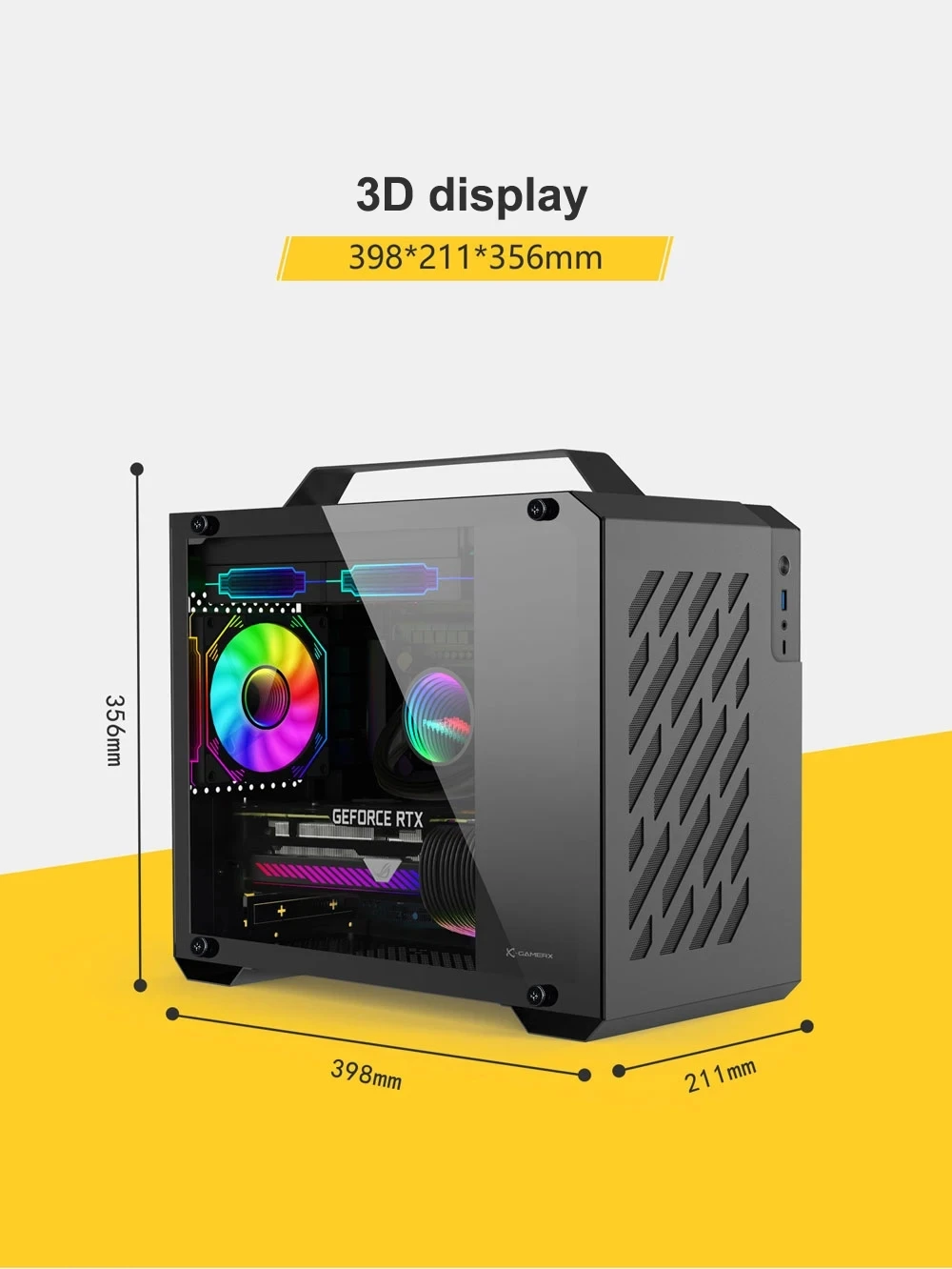 Корпус портативного компьютера Power Train X200 M-ATX MINI-ITX поддерживает 240-водяное