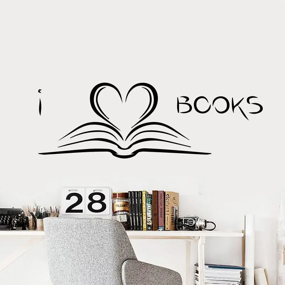 Скандинавские книги стикер на стену кабинет художественные обои декор для