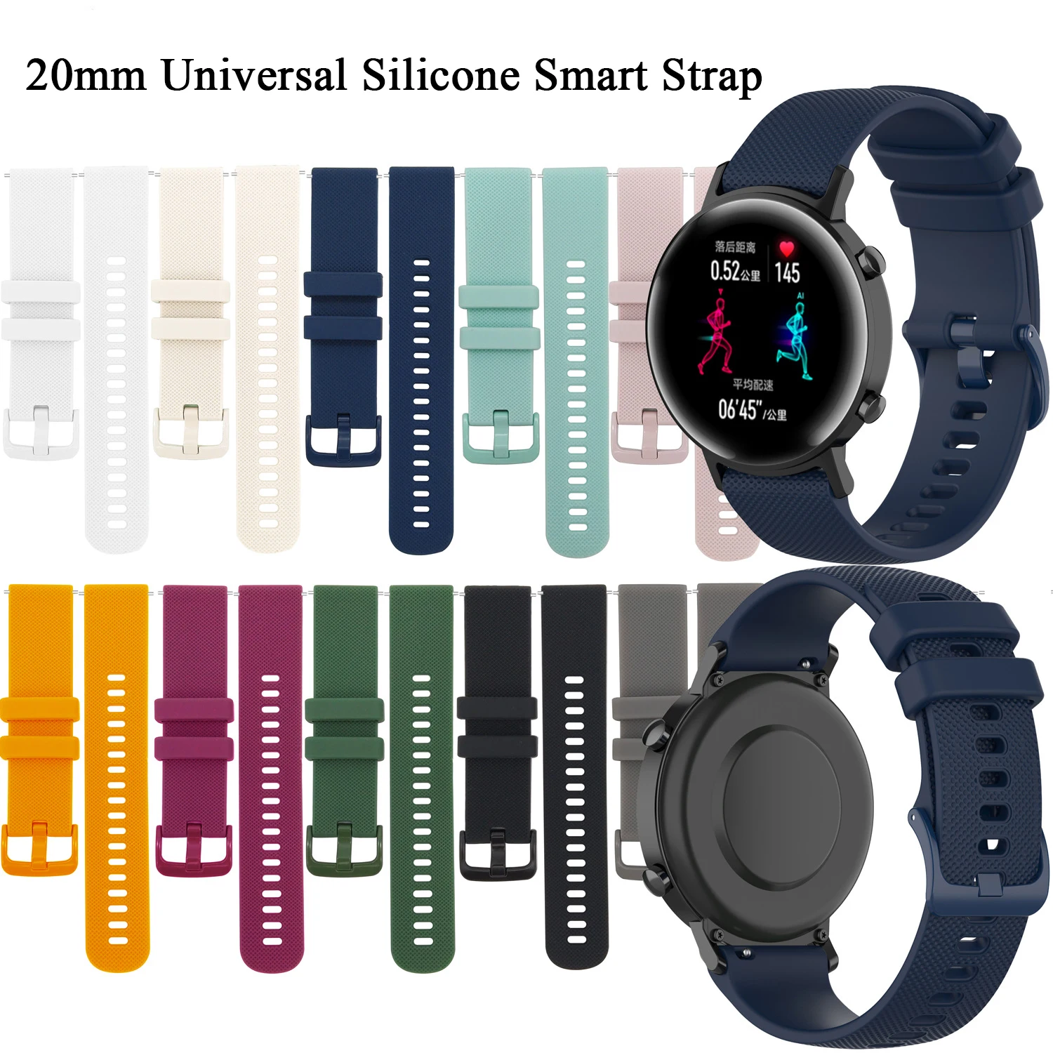 Silicone Garmin Style Universal Watch Strap Band for Garmin Huawei Samsung Xiaomi Huami Sport Smart Watch Loop Accessories