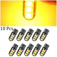10pcs t10 2835 highlight beads 6smd silicone width display lamp license plate lamp reading lamp super wide 360 %c2%b0 illumination