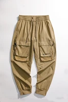 workwear leggings tide brand casual spring and autumn mens loose leggings big pockets