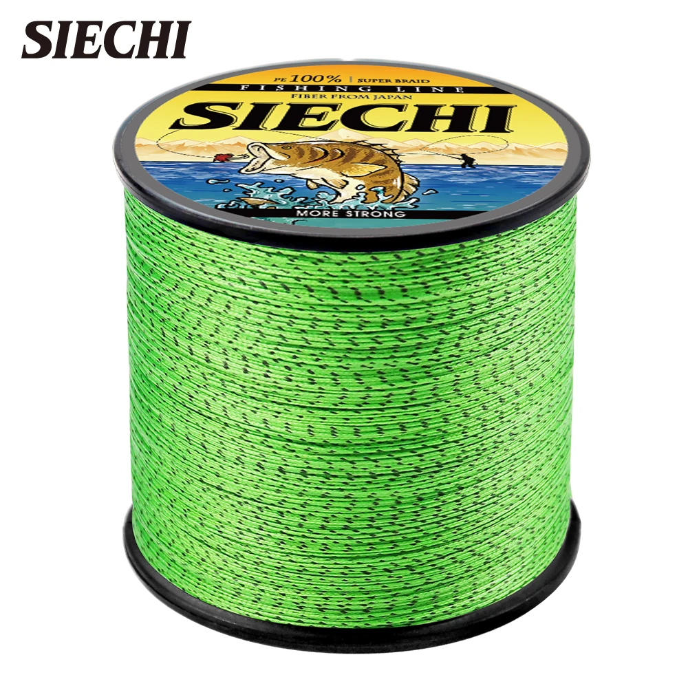 

SIECHI 8 Strands 300M PE Braided Multifilament Fishing Line Japan Multicolour Fishing Weave 20-88LBS Extreme Super Strong